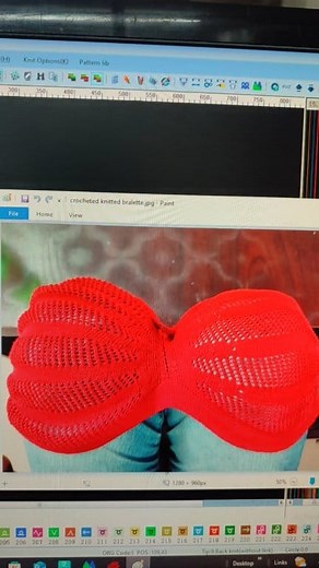 Machine-Programmed Bralette | Knitting Software HQPDS • Raynen • L_One 📩 Want this design program for your factory/machine? 👉 Comment “Need Program” or DM me directly! #MachineKnitted #KnittingProgram #FlatKnitting #BraletteDesign #KnittingTechnology | Knitting Technical Programmer