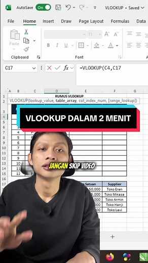 VLOOKUP Dalam 2 Menit: Rahasia Excel
