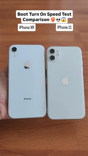 😱 iPhone XR vs iPhone 11 Boot Speed Test – Can the Old King Beat the Newer iPhone? 👑🔥 #Shorts #fyp