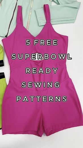 5.8K views · 33 reactions |  Will you be stitching up a storm for Super Bowl Sunday? Score big with these FREE sporty sewing patterns!  All sewing patterns can be found on the Mood Sewciety Blog! | Mood Designer Fabrics | Facebook