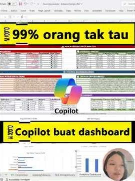 99% orang tidak tahu cara menjana papan pemuka dengan Copilot!