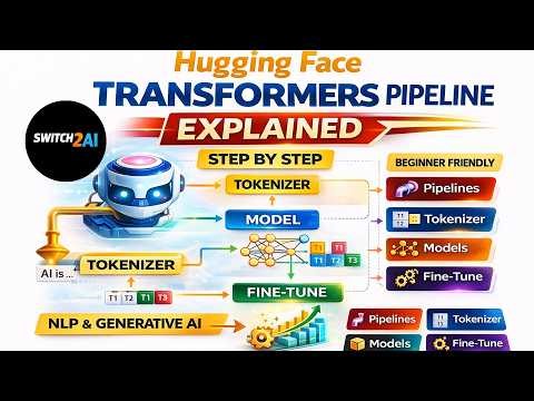 Hugging Face Transformers Pipeline Tokenizer Models Explained Step by Step
