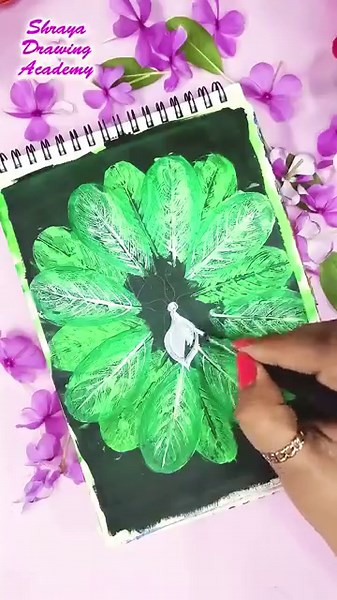 Madagaskar Periwinkle Flower Easy Painting | Beautiful Acrylic Painting for Beginners