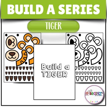 Build a Tiger Craft | Animal Cut & Paste Jungle-Themed Activity | T is for Tiger