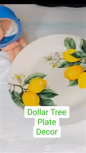 23K views · 200 reactions | DIY designer inspired decor using a Dollar Tree plate, paint and creativity! ✨ | Olivia's Romantic Home DIY | Facebook