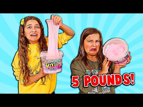 FIX THIS 5 POUND BUCKET OF STORE BOUGHT SLIME CHALLENGE!! | JKrew