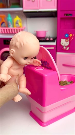 ASMR Doll Toilet Playset Unboxing #shorts #toys #barbie #asmr #doll