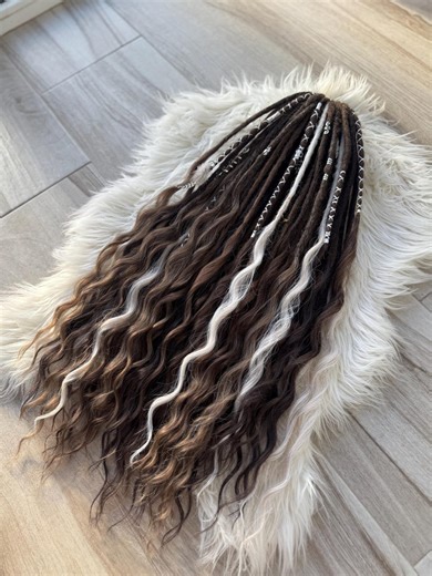 Custom Boho Dreadlocks With Loose Wavy Ends - Etsy