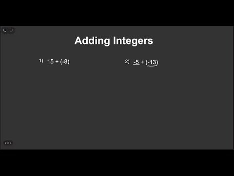 a Quick Refresher on How to Add Integers