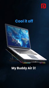 Bring the heat when you game while keeping your device cool! Get the My Buddy Air 3 now! [Stay cool effortlessly, Overheating , Work smarter, Everyday Tech, Productivity booster, cool] | Portronics