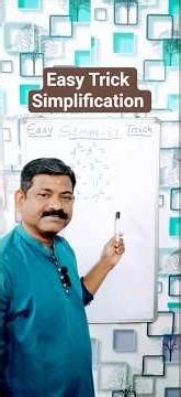Simplification Aise karo ki Answer 5 Second me Aa Jaye 🔥 @ Maths Mastery With Babu Sir