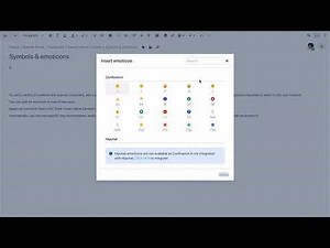 Symbols Emoticons and Special Characters - Learn Atlassian Confluence & Linchpin Intranet #65