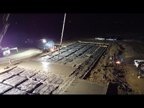 Pouring Foundation for our Barndominium Home