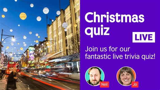 Join Jo and Neil as they look back over 2025 and forward to 2026! Test your English, general knowledge and memory in our live Christmas quiz! | LearnEnglish – British Council