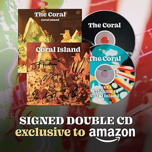 Pre-order the new album ‘Coral Island’, out this Friday, on signed double CD including signed booklet exclusively through Amazon.com. There are only a handful left and once they’re gone, they’re gone. Pre-order now from the following link 👉 https://the-coral.lnk.to/signedCD | The Coral