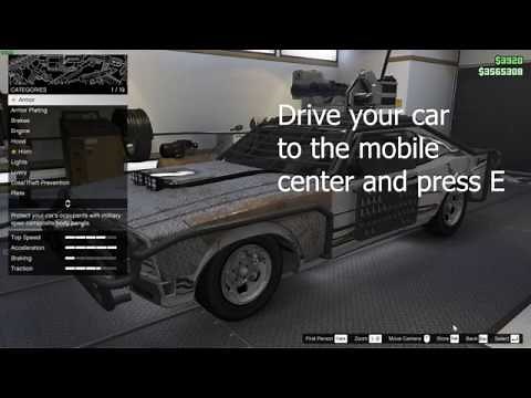 How to Modify a Vehicle in the Mobile Operations Center - GTA V Objective