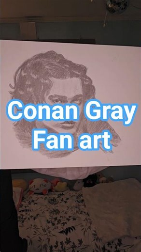 Conan Gray fan art, sketch vs final drawing! #drawing #art #fanart #conangray