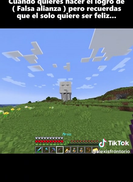 Cómo conseguir el logro Falsa Alianza en Minecraft