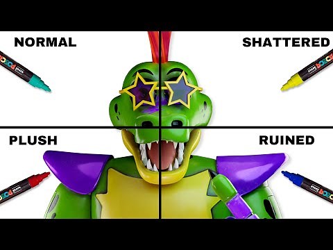 Drawing Montgomery Gator But In 4 Different Styles With Posca Markers!