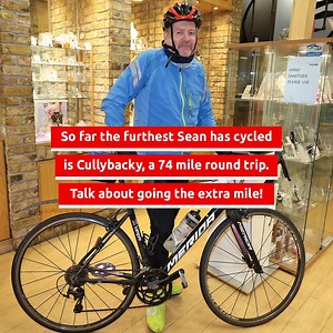 Meet the Belfast Jeweller going the extra mile by cycling to customers throughout NI. | Belfast Live