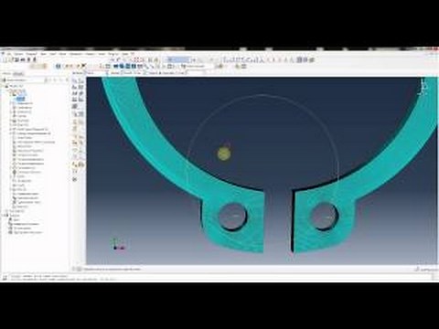 E-Ring retaining ring installation Abaqus