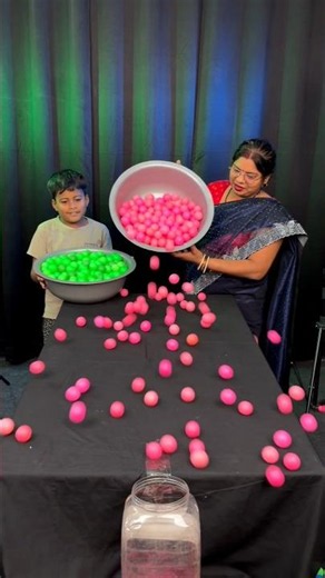 Very good ping pong color ball roll challenge #game