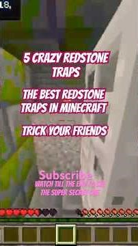 EASY REDSTONE TRAPS MINECRAFT #minecraft #redstone #traps #gaming #satisfying