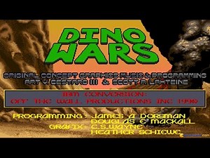 Dino Wars gameplay (PC Game, 1990)