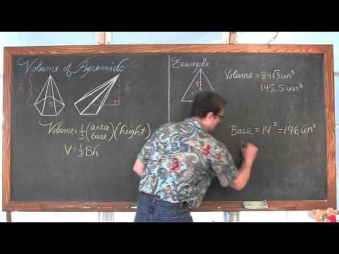 Volume of a Pyramid 3 Examples