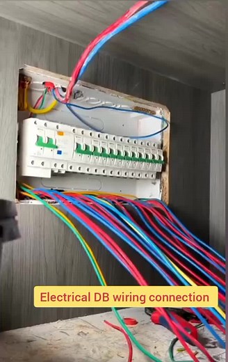 electrical DB wiring connection #foryou #tiktok #viralvideo #electrician #electricalwork #electricalengineering #foryourpage