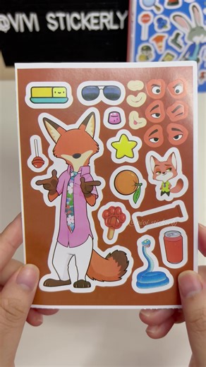 Face Change Stickers Featuring Zootopia's Nick