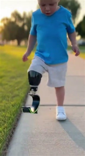 This 4 Year Old Just Proved Nothing Can Stop Him #determination #prosthetic