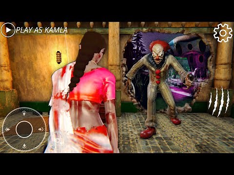 PLAYING AS KAMLA IN DEATH PARK || KAMLA VS SCARY CLOWN