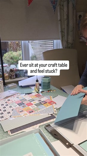 Claire Ottaway | Papercraft Tutorials + Crafty Otta's Club on Instagram: "Have you ever sat at your craft table, looked at all the lovely things you own… and felt absolutely nothing? Not inspired. Not excited. Just… stuck. You tell yourself you should feel grateful. You should make something. But instead, you close the drawer and walk away. That’s exactly why I made this. The Gentle Creative Reset isn’t about doing more or starting again properly. It’s about choosing one small thing, noticing wh