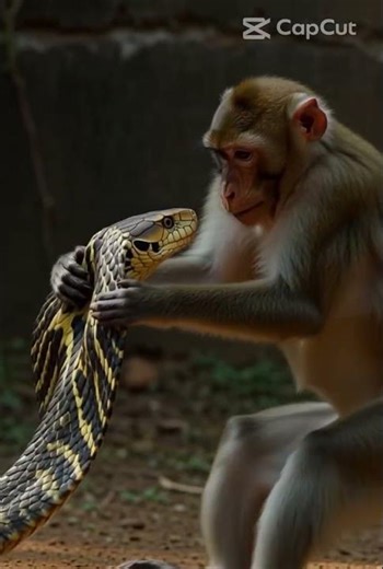 Monkey vs. King Cobra: A Deadly Battle in the Wild