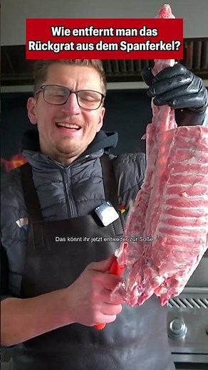 Bone the suckling pig 🔪🥩 - backbone #tutorial #food #butcher