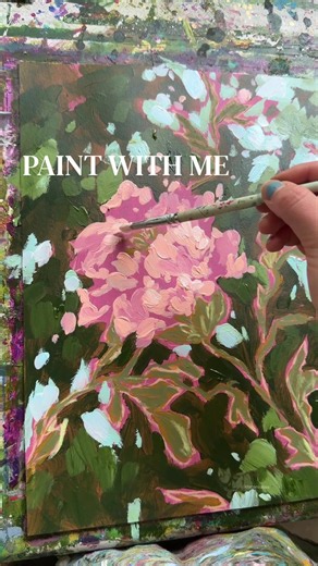 Camouflage Floral Painting: Whimsical Satisfying Art