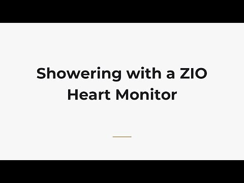 Showering with a ZIO Heart Monitor