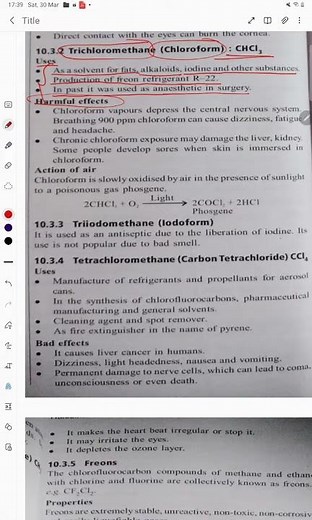 uses of chloroform