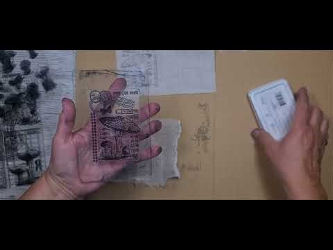 Stamping On Fabric Making Journals And Ephemera