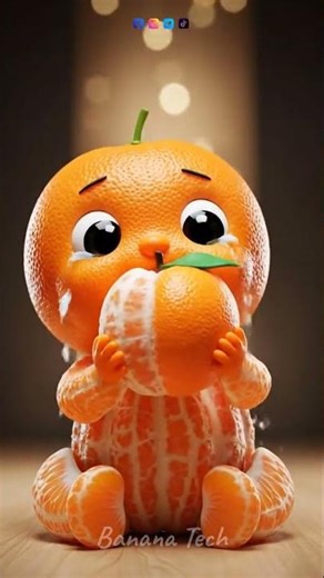 Orange Baby 🍊😍 | Cutest Fruit Baby Ever! #shorts #funny #shortvideo