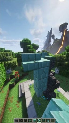 The Prismarine Guardian Statue 🗿 #shorts