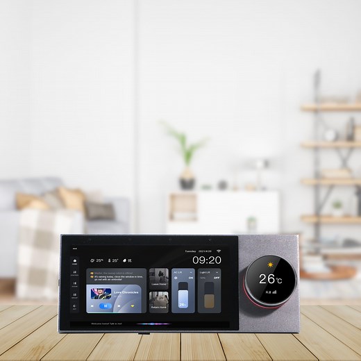 [Hot Item] Tuya Smart WiFi Multi-Function Music Host with 6 Inch Touch Screen Zigbee Gateway Bluetooth Wall Central Control Wall Amplifier