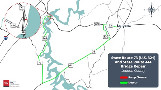 Loudon County bridge repair to cause delays until November