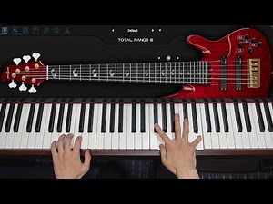 Bass with rhythmic melody heard