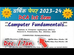 DCA PGDCA PAPER IMP COMPUTER FUNDAMENTAL BY DEEPAK SIR