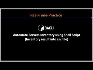 Complete Shell Scripting on Udemy | Automate Servers Inventory using Shell Script