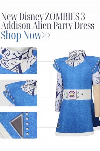#takerlama Kids' Addison Alien Party Dress Costume - Disney ZOMBIES 3. $24.9