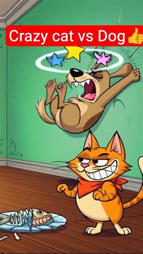 Crazy cat vs dog chase 😾vs🐶 #shorts #usa #usashorts
