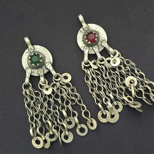 Special Vintage Kuchi Coin Pendants: Afghan Tribal Amulets, Set of 2 - Etsy